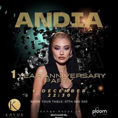 Super party aniversar, pe 6 decembrie, la Brașov! Caius Covrig anunță 1 an de Kayus Lounge, cu ANDIA invitat special. 