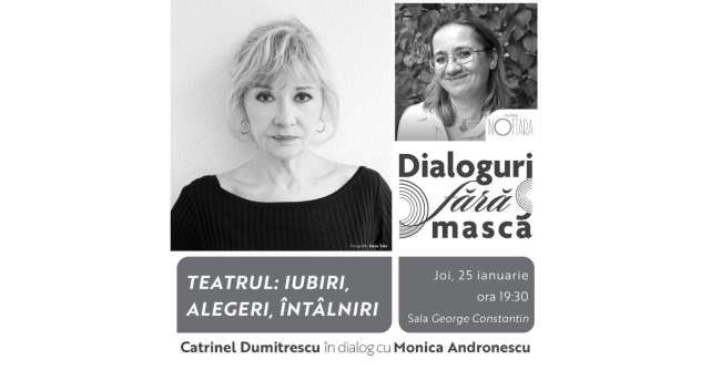 Catrinel Dumitrescu vine la „Dialoguri fără mască”