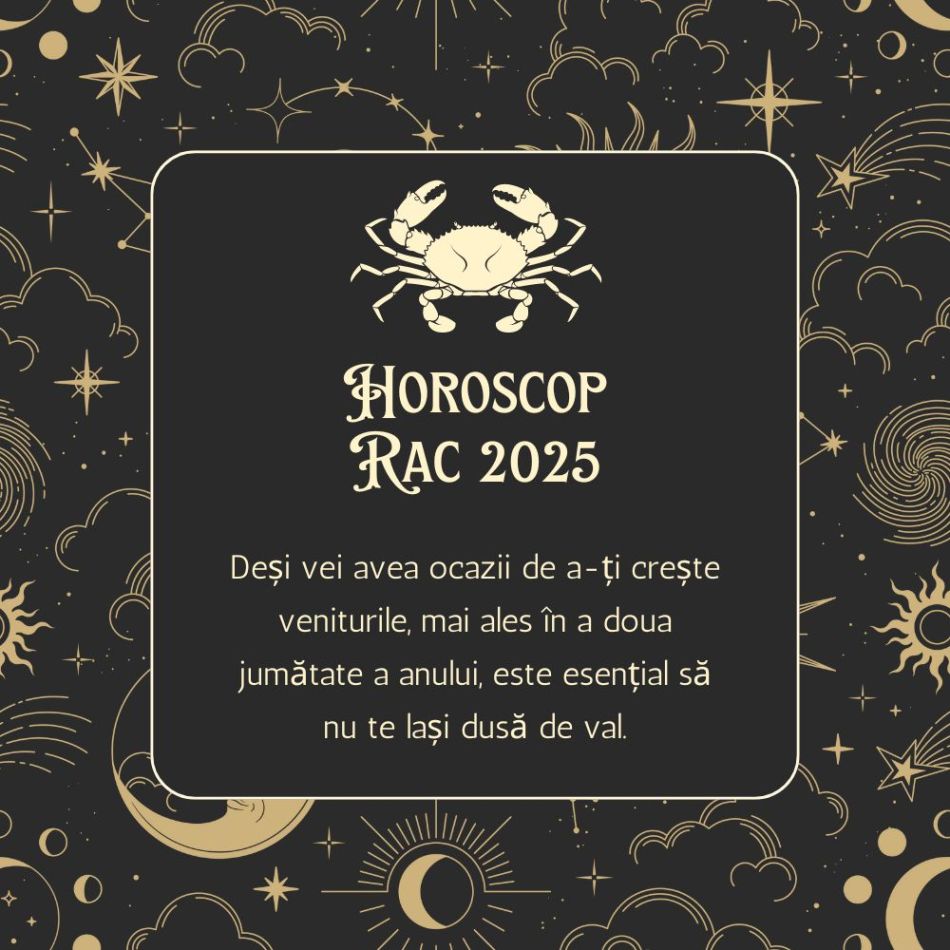 Horoscop Rac 2025: Anul în care intuiția și sensibilitatea te ghidează spre împlinirea destinului
