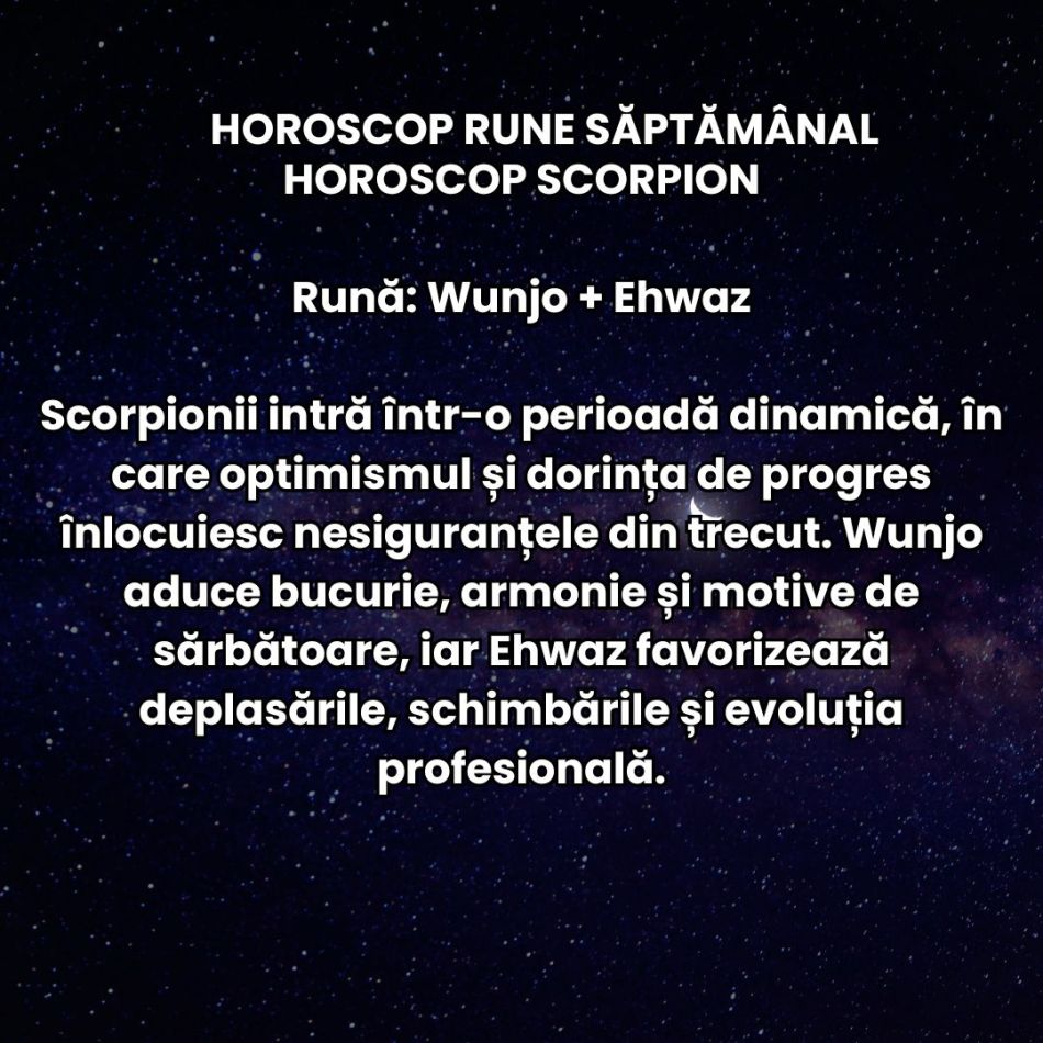 Horoscop Rune săptămâna 10-16 august 2026: Săptămâna Eclipsei aduce momente intense care ne ghidează spre renaștere! 