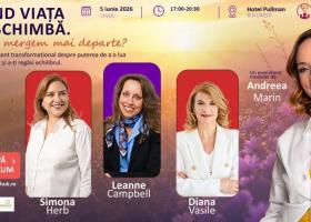 Când viața se schimbă. Cum mergem mai departe? Andreea Marin, într-un eveniment despre pierdere, traumă și reconstrucție