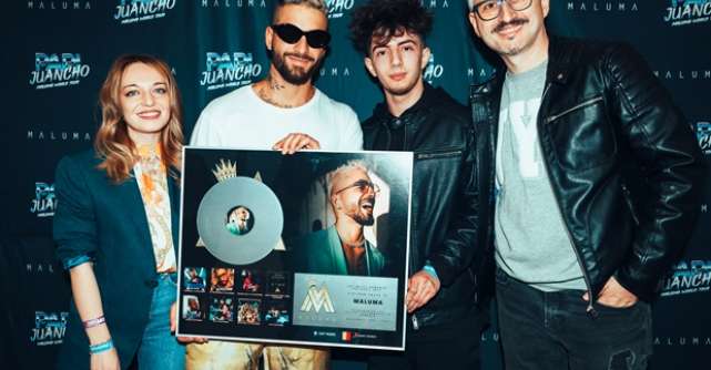 Maluma, premiat cu Discul de Platină de către Cat Music, licențiatul exclusiv Sony Music în România