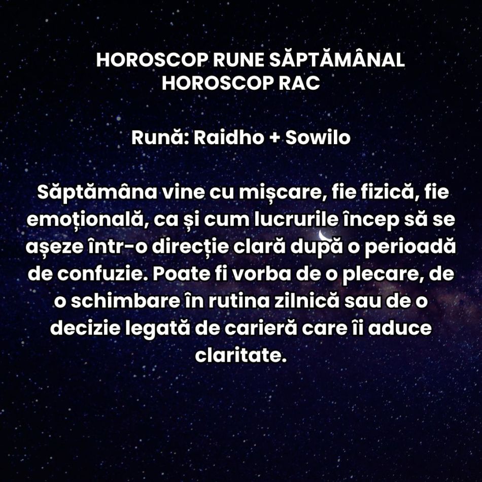 Horoscop Rune săptămâna 27 aprilie-3 mai: Visăm mai mult, dar ni se cere și mai multă disciplină. Trăim cu entuziasm și confuzie