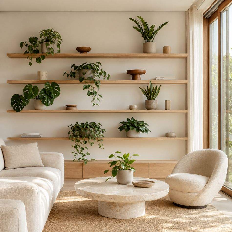Biblioteca din living fără cărți? 5 moduri elegante în care o decorezi ca un designer de interior