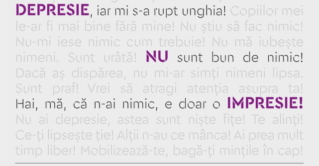 Depresie, nu impresie