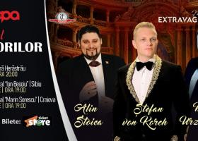 DUELUL TENORILOR – concert extraordinar cu Ştefan von Korch, Alin Stoica şi Mihai Urzicana la BUCUREŞTI, SIBIU şi CRAIOVA