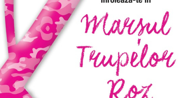 Marsul Trupelor Roz de lupta impotriva cancerului la san