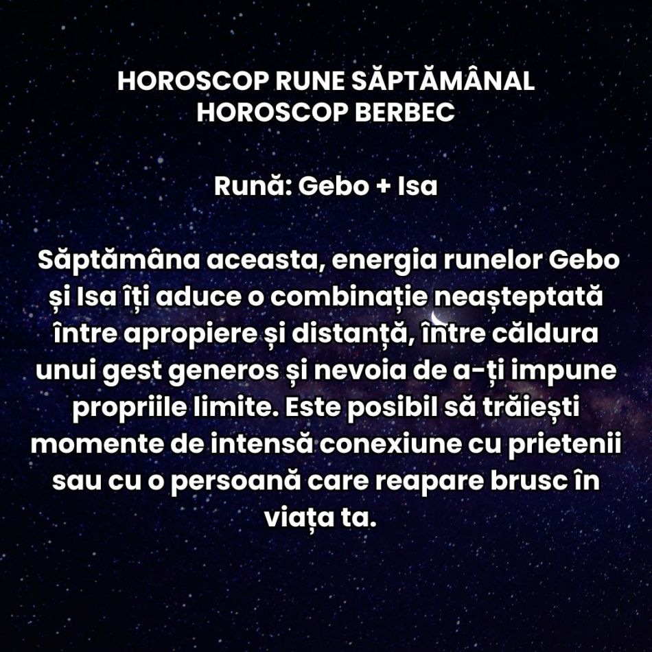 Horoscop Rune săptămâna 17-23 noiembrie: Trecem printr-o perioadă încărcată care ne pune răbdarea și inima la mari încercări