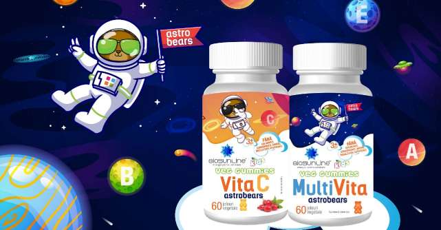 BioSunLine® lansează Veg Gummies Astrobears, vitamine vegane pentru copii, potrivite și pentru micuții cu intoleranță la gluten