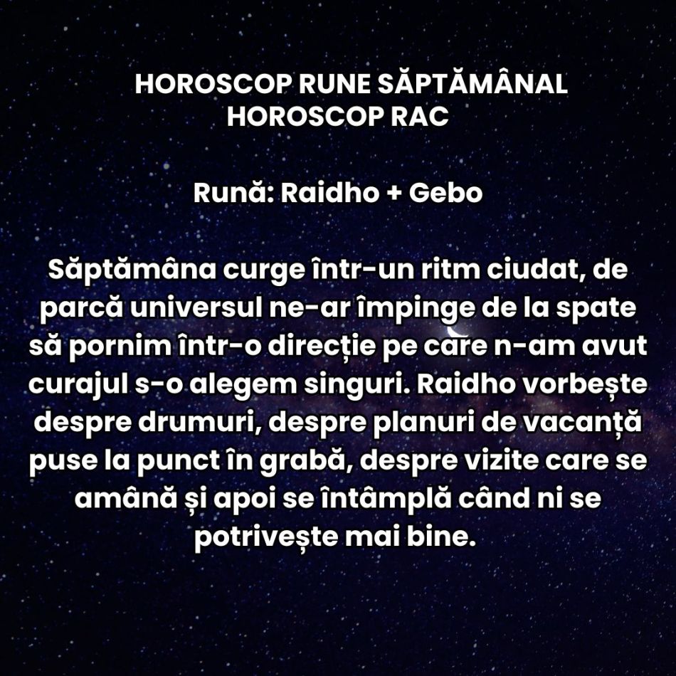 Horoscop Rune săptămâna 2-8 februarie 2026: Trăim mai intens și haotic, primim vești dramatice, iubim cu patimă. Totul în 7 zile
