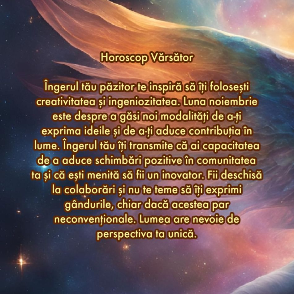 Ultima lună de toamnă aduce daruri magice. Mesajul îngerului păzitor pentru zodia ta pentru noiembrie