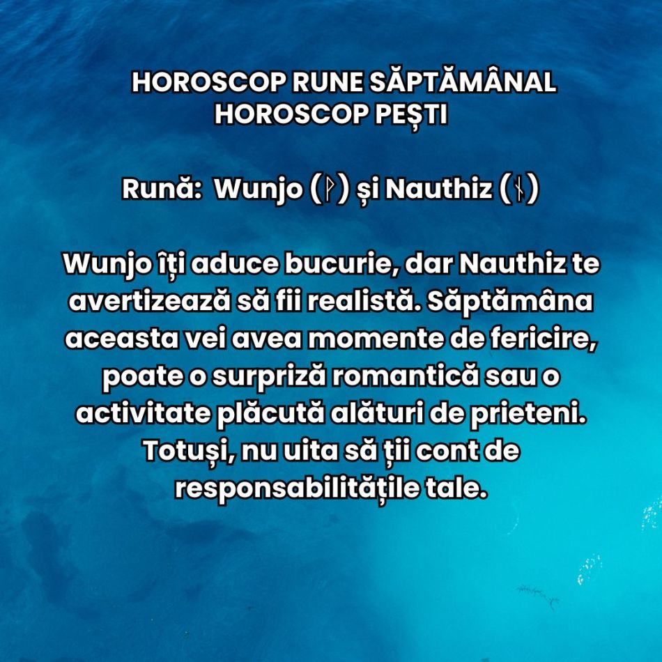 Horoscop Rune săptămâna 2-8 decembrie 2024: Deschide porțile transformării în luna decembrie!