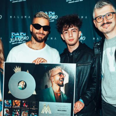 Maluma, premiat cu Discul de Platină de către Cat Music