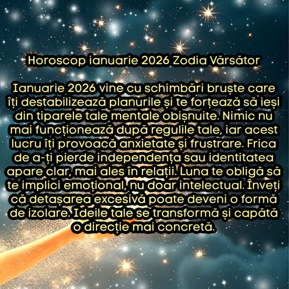 Horoscop ianuarie 2026. Luna care deschide anul cu o rană și îl închide cu o forță nouă. Un început dur, dar necesar