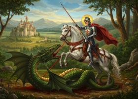 Sărbătoare azi, 23 aprilie: Ziua Sfântului Mare Mucenic Gheorghe – Învingătorul credinței