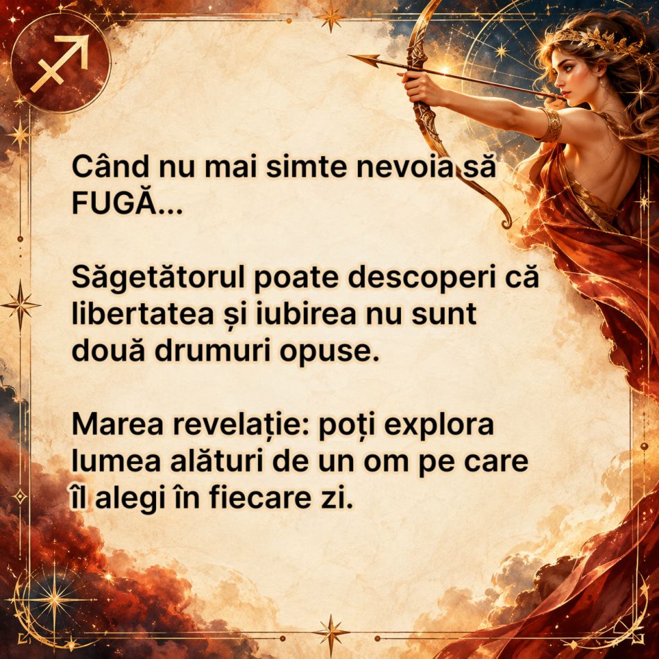 SĂGETĂTORUL poate fugi chiar de MAREA IUBIRE! Rana ascunsă care îl face să se teamă de omul sortit inimii sale