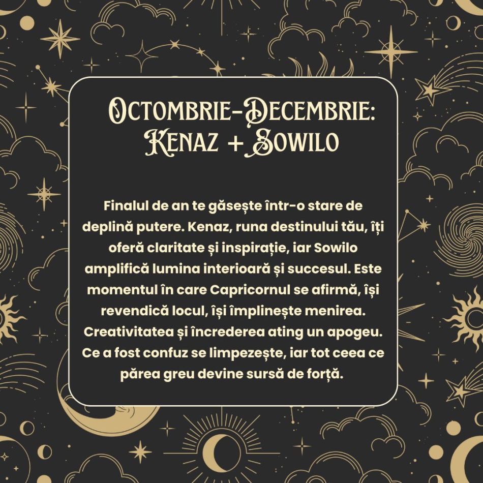 Horoscop Rune 2026 Capricorn: Te reconectezi cu esența ta autentică și împărtășești înțelepciunea cu ceilalți