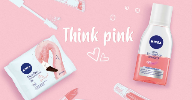 Think Pink cu noile servetele micelare si demachiantul bifazic NIVEA Pink Flamingo