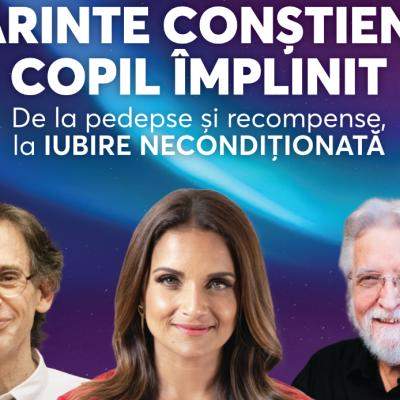  Dr. Shefali Tsabary, Alfie Kohn și Neale Donald Walsch, prezintă conferința „Părinte conștient, copil împlinit”, pe 10 mai 2026