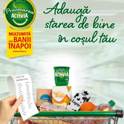 Activia te provoaca: adauga stare de bine in cosul tau de cumparaturi