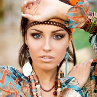 Practic: Make up boho style