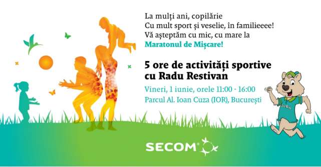 De 1 iunie, Secom invită familiile să celebreze copilăria prin jocuri sportive 