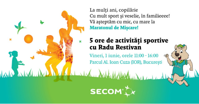 De 1 iunie, Secom invită familiile să celebreze copilăria prin jocuri sportive 