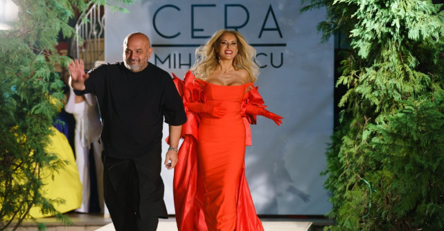 Granzi ai scenei, pe podiumul de modă. Celebrii actori au defilat în ținutele couture din colecția creatoarei Cera Mihăilescu