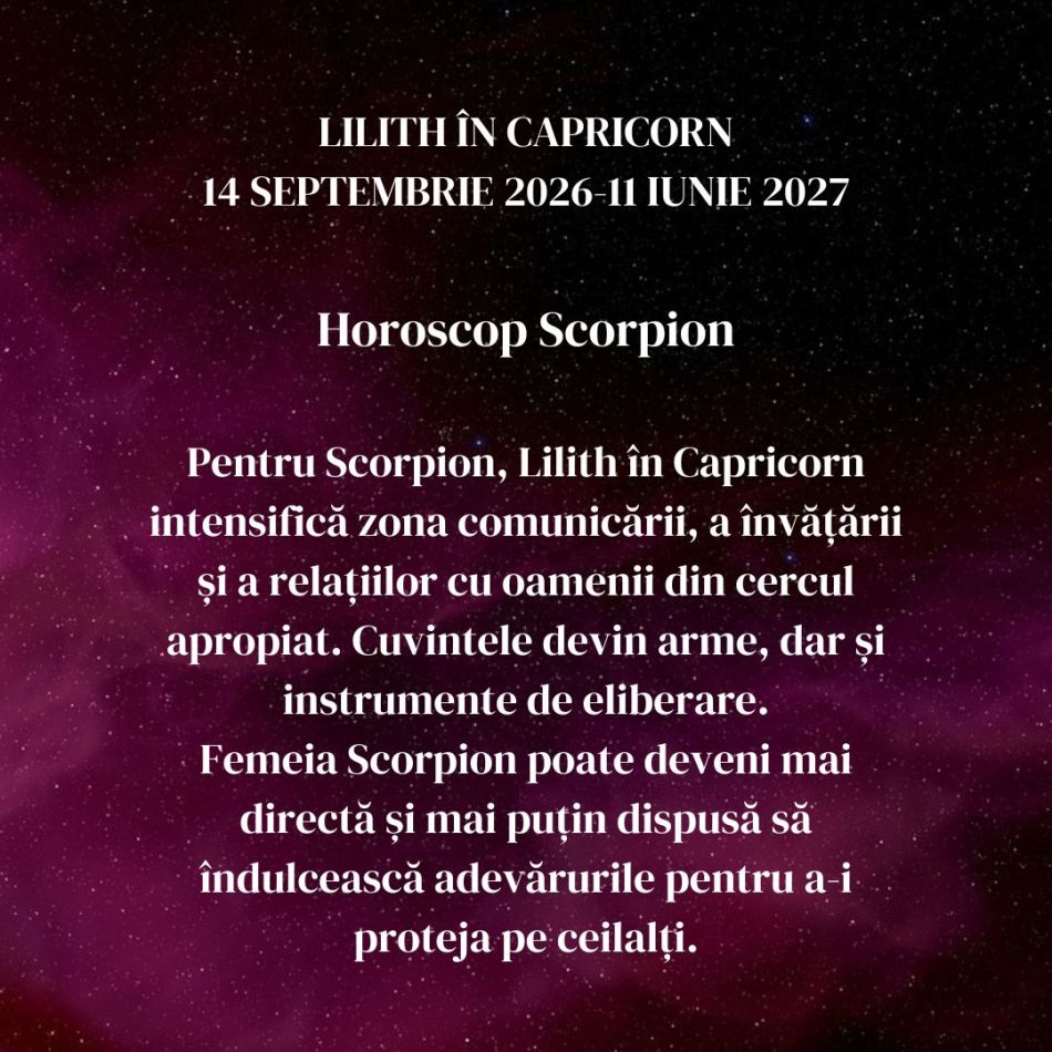 Lilith, Luna Neagră, intră în Capricorn până pe 11 iunie 2027: Ambiția, puterea și succesul își arată colții. Umbrele lovesc!