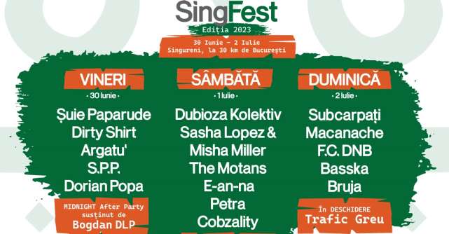 SingFest, festivalul de muzică electronică autohtonă se întoarce pentru a doua ediție!