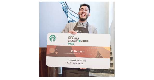 Excelență în cafea. Starbucks România și-a desemnat Campionul Barista 2022