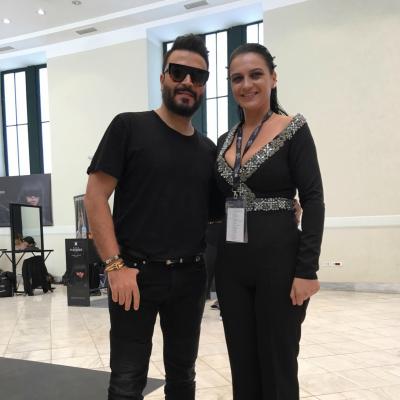 Andreea Dogaru a defilat pe același podium cu celebrul Zuhair Murad