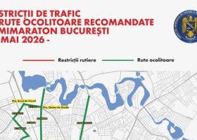 Restricționarea traficului rutier pe perioada derulării celei de-a 15-a ediții a OMV Petrom Bucharest Half Marathon
