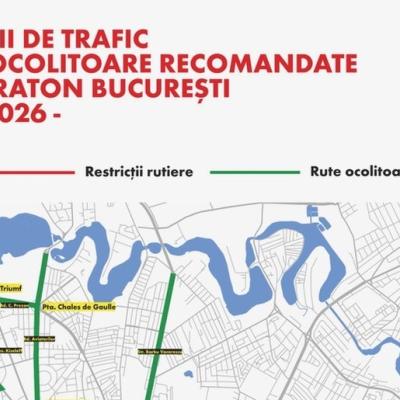 Restricționarea traficului rutier pe perioada derulării celei de-a 15-a ediții a OMV Petrom Bucharest Half Marathon