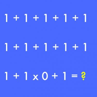 Este cea mai simpla ecuatie. Insa majoritatea oamenilor gresesc raspunsul