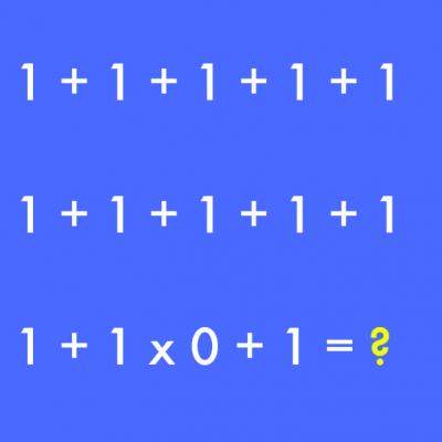 Este cea mai simpla ecuatie. Insa majoritatea oamenilor gresesc raspunsul