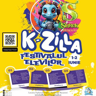 K-ZILLA, cel mai mare eveniment de Ziua Copilului, are loc pe esplanada Operei Naționale București, pe 1-2 iunie