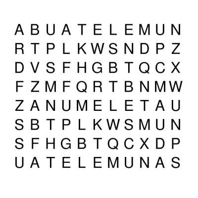 Esti un geniu daca gasesti numele tau in mai putin de 30 de secunde!