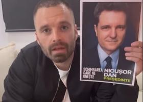 Sebastian Stan, mesaj emoționant pentru români: Nu va fi ușor, dar va fi Nicușor!