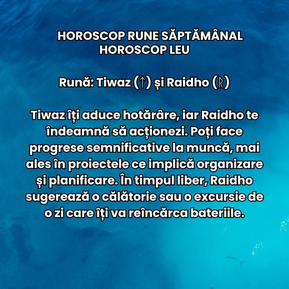 Horoscop Rune săptămâna 2-8 decembrie 2024: Deschide porțile transformării în luna decembrie!