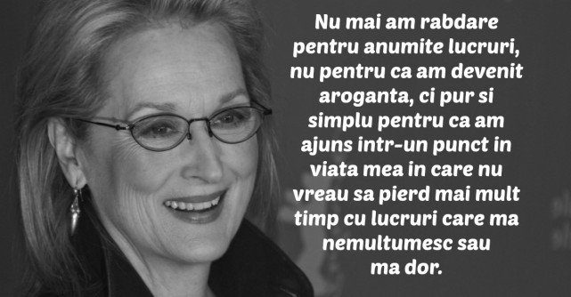  Meryl Streep, discurs de colectie