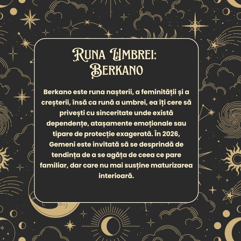 Horoscop Rune 2026 GEMENI: Vei descoperi cine ești cu ajutorul comunității din jur și vei renunța la izolare și prejudecăți