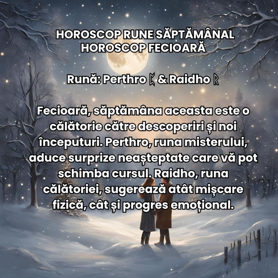 Horoscop Rune săptămâna 9-15 decembrie 2024  - Runele ne spun: „Capul sus, căci Mercur iese din retrograd! Ne redresăm rapid!”