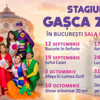 Gașca Zurli anunță o nouă stagiune în București: Spectacolele cele mai îndrăgite de copii și părinți revin pe scenă 
