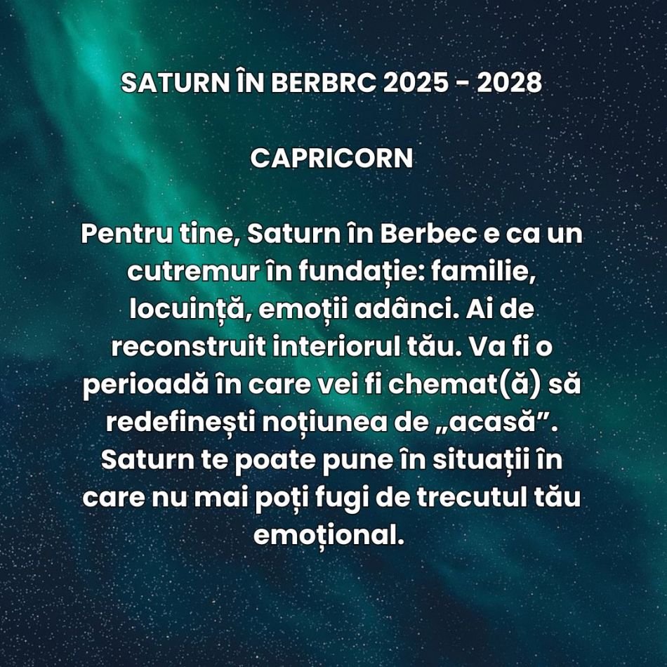 Saturn în Berbec (2025–2028) nu cere perfecțiune. Cere autenticitate și asumare. Inițierea karmică de foc începe acum