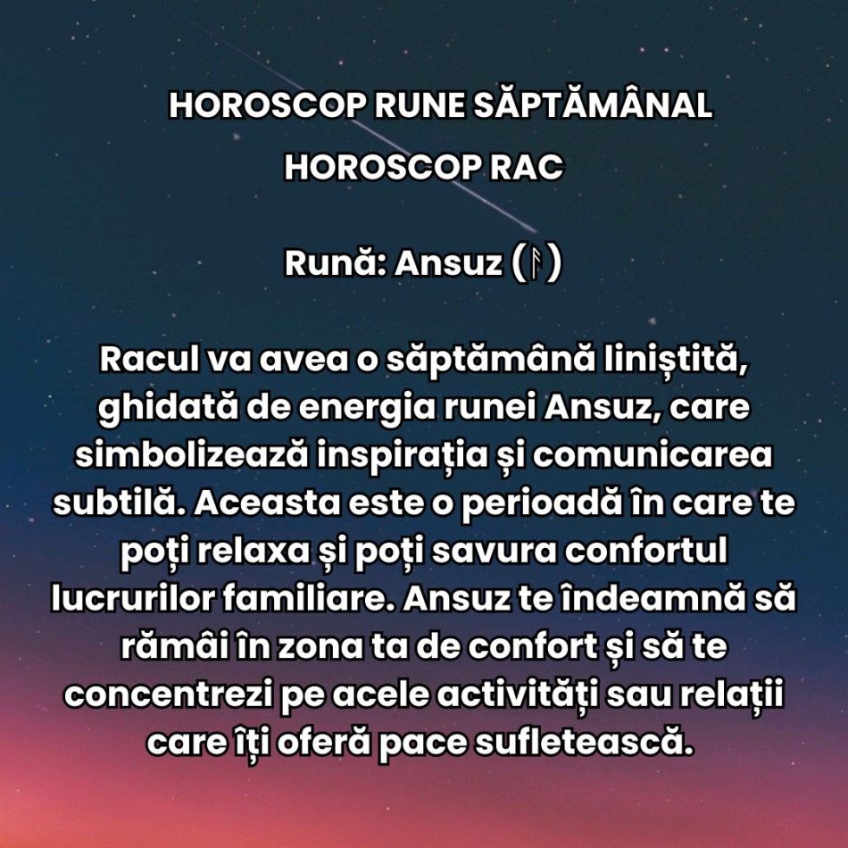 Horoscop Rune săptămâna 4 - 10 noiembrie 2024: Ce aliați valoroși sunt dezvăluiți acum?