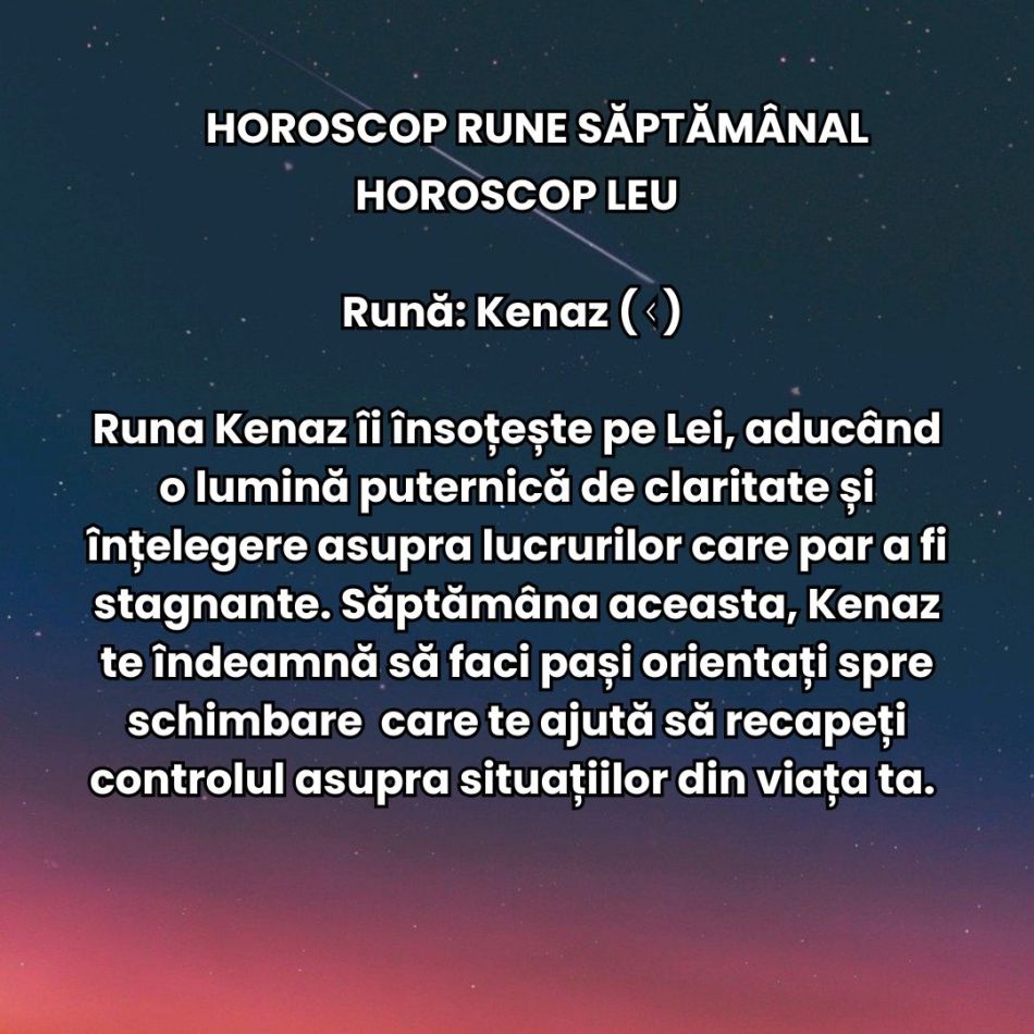 Horoscop Rune săptămâna 4 - 10 noiembrie 2024: Ce aliați valoroși sunt dezvăluiți acum?