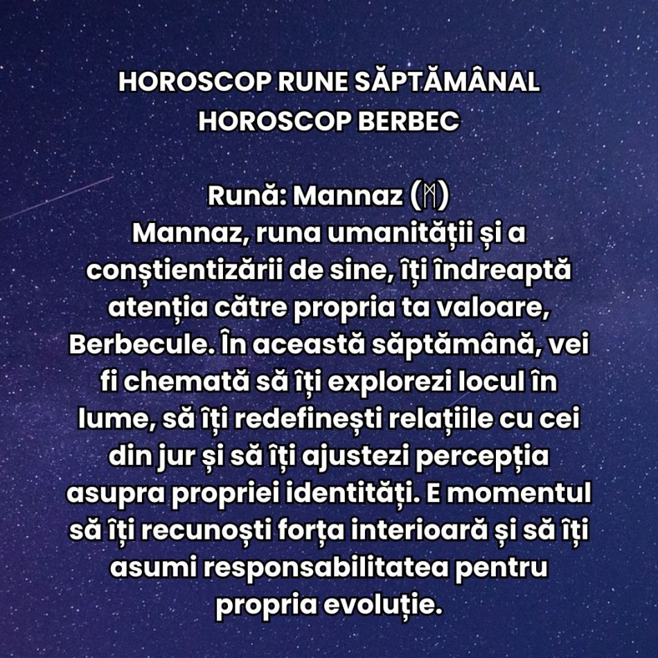 Horoscop Rune săptămâna 7-13 octombrie 2024: Unde îți vei îndrepta atenția?