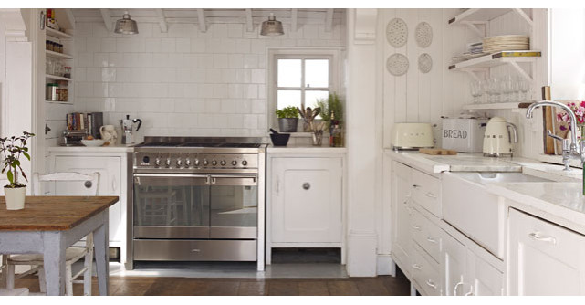 5 bucatarii albe, in 5 stiluri decorative