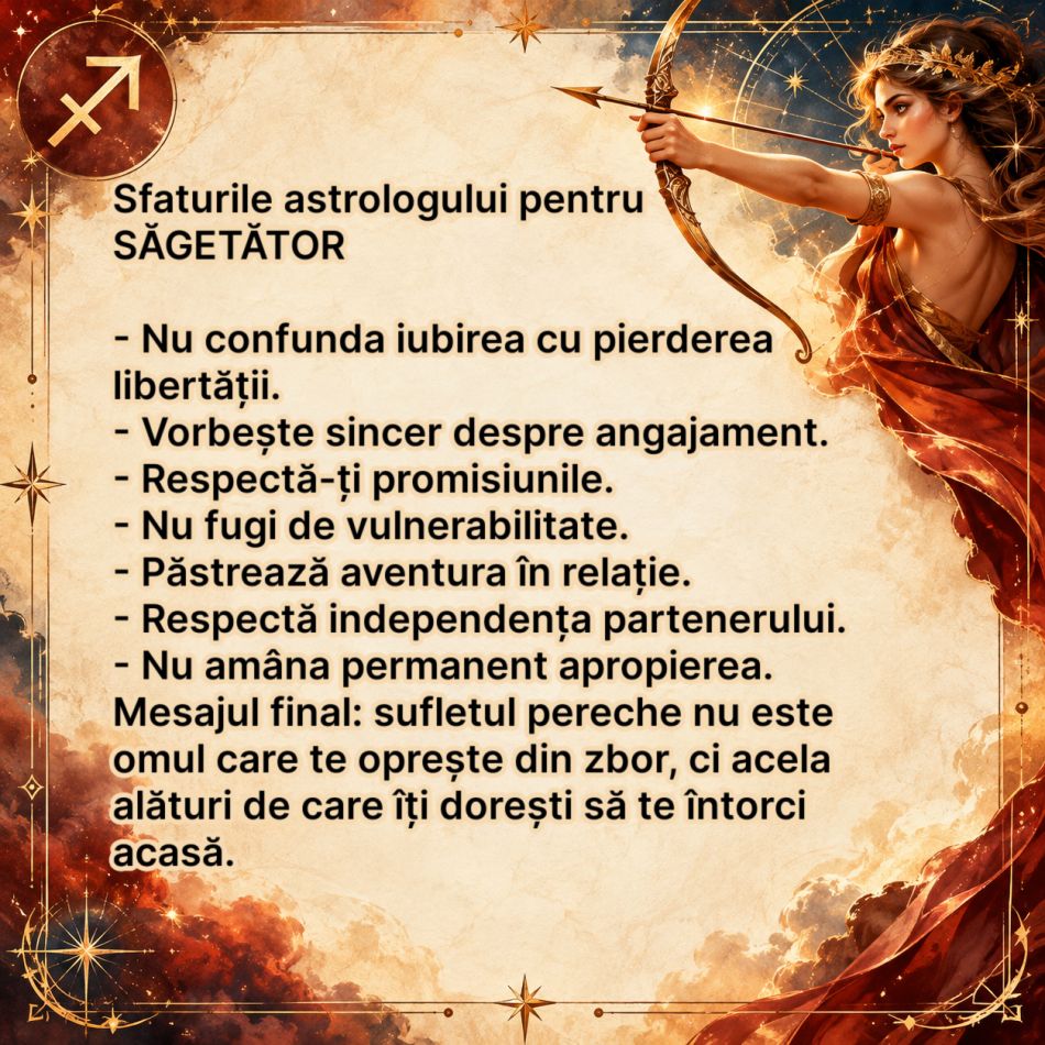 SĂGETĂTORUL poate fugi chiar de MAREA IUBIRE! Rana ascunsă care îl face să se teamă de omul sortit inimii sale